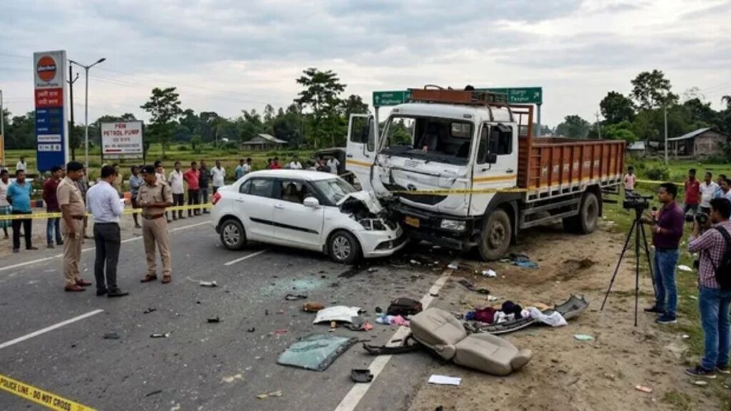 Assam Accident: सोनितपुर में कार और ट्रक की आमने-सामने टक्कर, 5 लोगों की मौत; हादसे के बाद ड्राइवर फरार
