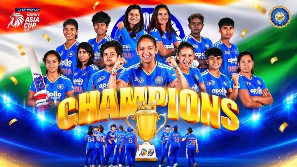Women’s Asia Cup 2026: श्रीलंका को 72 रन से रौंदकर भारत बना एशिया का चैंपियन, 8वीं बार ट्रॉफी पर कब्जा; मंधाना-शेफाली का तूफान