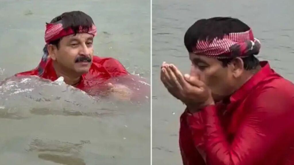 यमुना में मनोज तिवारी की डुबकी पर रिजिजू का स्विमिंग चैलेंज, अगले दिन दिखा जहरीला झाग; क्या है सफाई की असली तस्वीर?